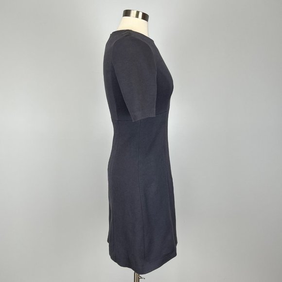 Peserico Steel Blue Short Sleeve A Line Dress size Small - Picture 9 of 16